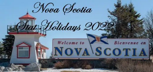Nova Scotia Public Holidays 2022