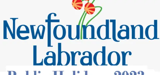 Newfoundland and Labrador Public Holidays 2023