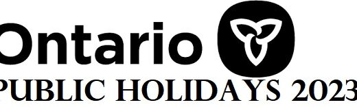 Ontario Public Holidays 2023