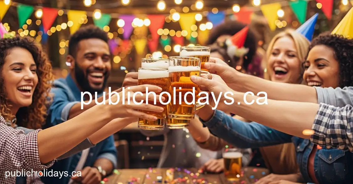 Friends clinking beer glasses in celebration