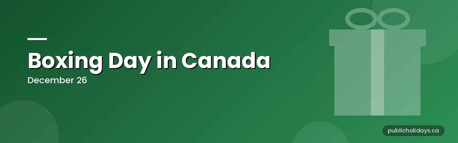 Boxing Day in Canada: Dates and Where It's a Holiday banner