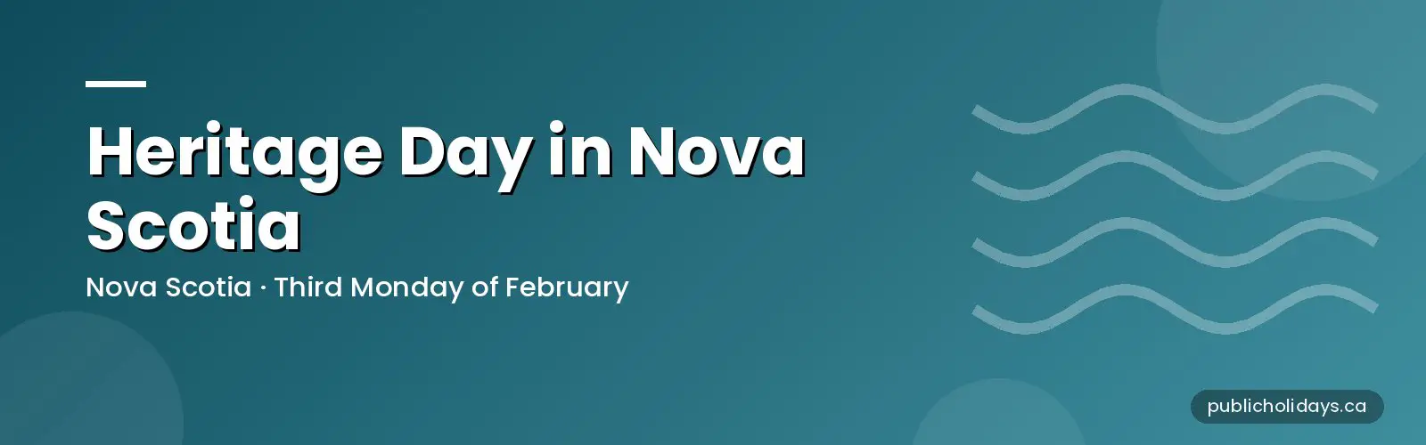 Heritage Day in Nova Scotia: Dates and Honourees banner